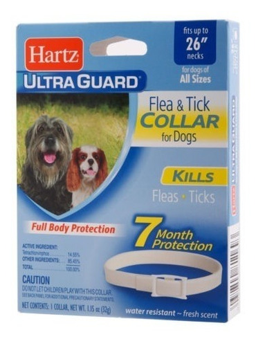Collar Hartz Ultraguard Anti Pulgas Y Garrapatas Mide 66 Cm