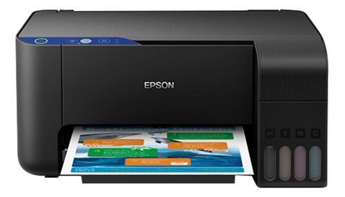 Imagen 1 de 3 de Impresora a color multifunción Epson EcoTank L3110 negra 110V