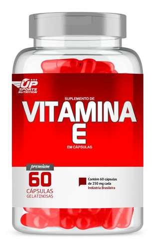 Vitamina E 250mg Com 60 Cápsulas Up Sports Nutrition