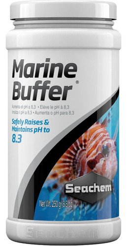 Marine Buffer Seachem 250g - Ph 8,3 Em Aquários Marinhos