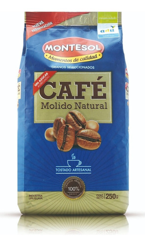 Café molido Montesol Tostado en bolsa 250 g