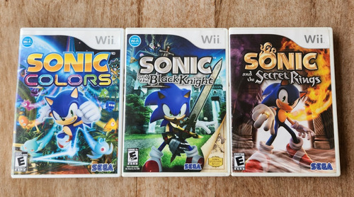 Combo 3 Jogos Sonic (mídias Físicas) - Wii