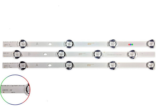 Imagen 1 de 4 de Kit Leds LG 32ln570b 32ln536b 32ln570 32ln536 - Nuevo.