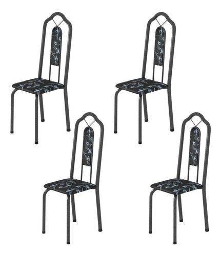 Kit 4 Cadeiras Tubular Bianca Soma Móveis