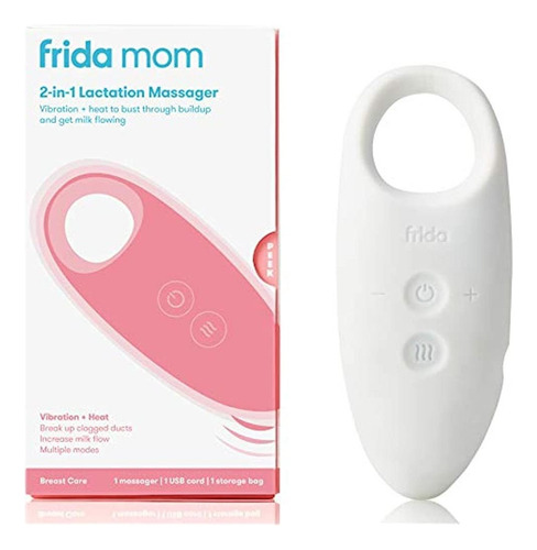 Massageador 2 em 1 para Amamentação| Múltiplos Modos com Calor e Vibração| Seios Congestionados| Frida Mom