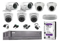 Comprar Cámaras De Seguridad Kit 7 Full Hd Hikvision 3 Camaras Audio