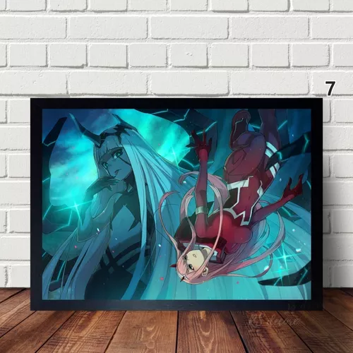 Quadro Decorativo Anime Darling In The Franxx Zero Two A3 em