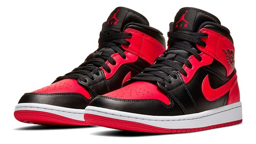 Tênis Air Jordan 1 Mid Bred Banned
