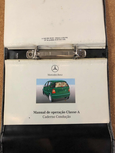 Manual Proprietário Mercedes Benz Classe A A160 A190 Kit (Usado)