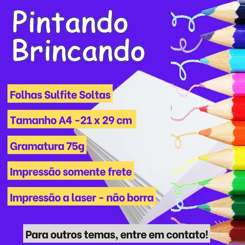 100 Desenhos Para Pintar E Colorir Luccas Neto - Folha A4 Avulsa