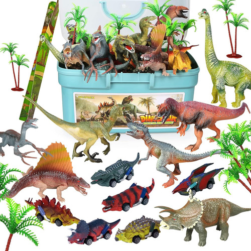 Wesprex Dinosaur Toy Set Para Niños Con 12 Pcs Figuras De Di