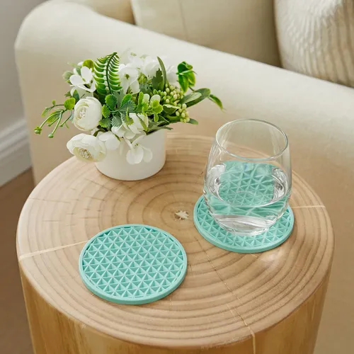 comprar Juego De 6 Posavasos Para Bebidas Con Soporte, Posavasos De