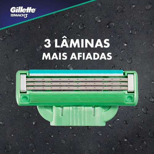 Gillette Mach3 Sensitive Carga De Barbeador 8 Unidades