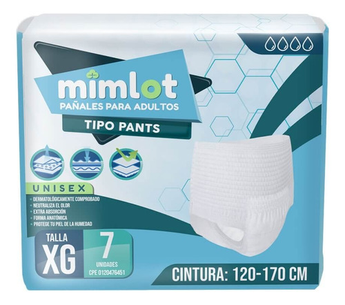 Mimlot Pañales De Adulto Talla Xg - Bulto 6paq