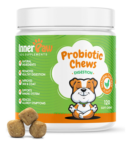 Inner Paw Probioticos Para Perros  Enzimas Digestivas Para