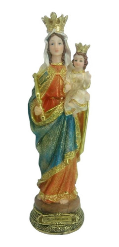 Figura De Resina Virgen Auxiliadora 30 Cm