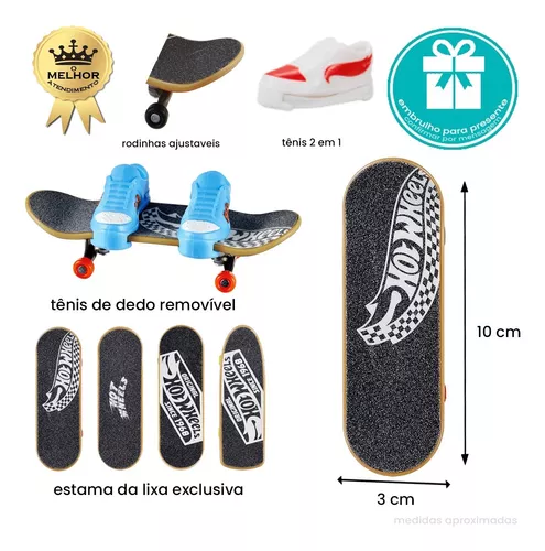 Skate de Dedo Hot wheels Profissional Tenis Fingerboard - Loja Zuza  Brinquedos