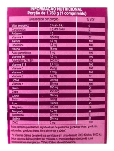 Multivitamínico Vita Supraz 60cp - União Química