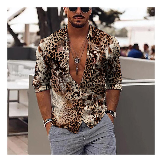 Camisa De Leopardo Para Hombre | MercadoLibre ?