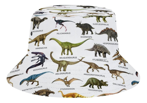 Dinosaurs Bucket Hats Unisex Al Aire Última Intervensión
