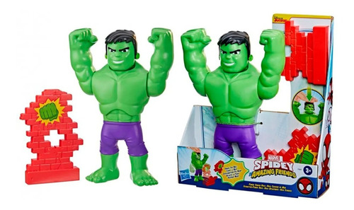Spidey Hulk Smash Aplastante Figura 30 Cm Hasbro Febo