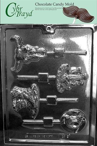 Molde - Western Theme Pops Chocolate Candy Mold