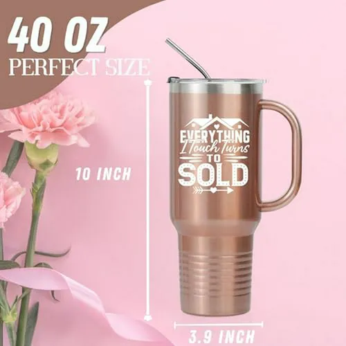 Taza De Acero Inoxidable 40oz Para Agentes Inmobiliarios - O