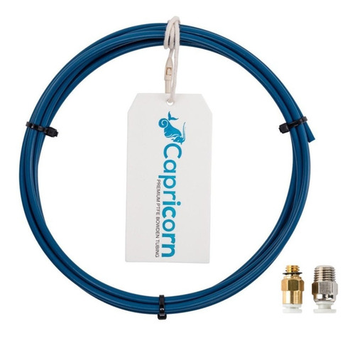 Tubo Bowden Capricorn Original 2mt Teflón/ptfe + Conectores