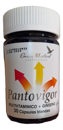 Pantovigor Multivitaminico+ginseng 30caps Green Medical