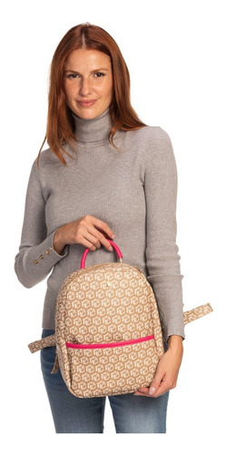 Imagen 7 de 7 de Backpack Hpc Polo Estampada Monograma