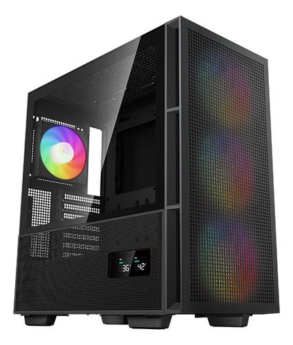 Gabinete Deepcool Ch560 Digital Cristal Argb 4 Vent Negro