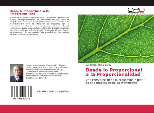 Libro: Desde Lo Proporcional A Proporcionalidad: Una Cons