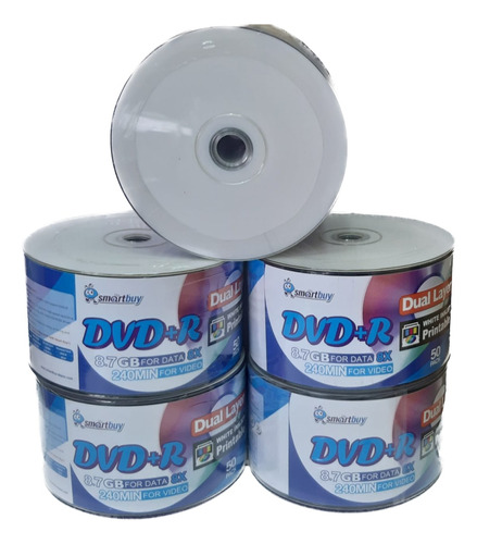 Dvd+r Dl Smartbuy Imprimible - Unidad a $2100