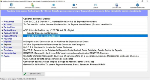 Software Para Liquidar Sueldos Y Jornales. Exporta A Libro Ley Digital (versión Demo)