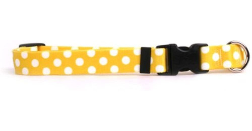 Diseño De Perro Amarillo Lemon Polka Dot Break Away Collar