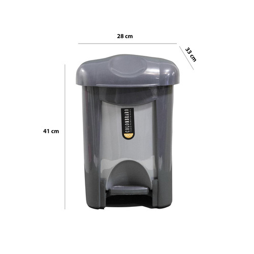 Tacho Recipiente Residuos A Pedal Luxury 16 Lts - Colombraro