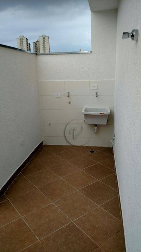 Imagem 3 de 16 de Cobertura Com 2 Dormitórios À Venda, 90 M² Por R$ 338.000,00 - Vila América - Santo André/sp - Co0339