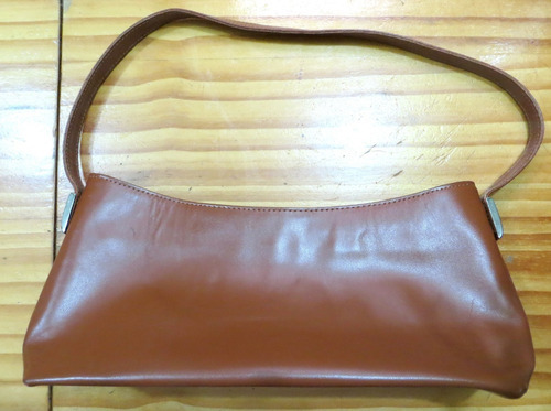 Cartera De Cuero Marron 