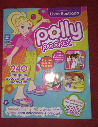 Álbum De Figurinhas Polly Pocket 2008 Completo Colado