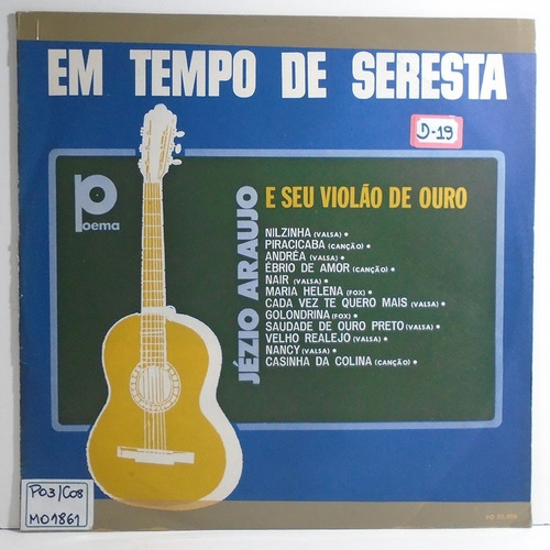 Jézio Araujo E Seu Violão De Ouro - Em Tempo De Seresta Lp