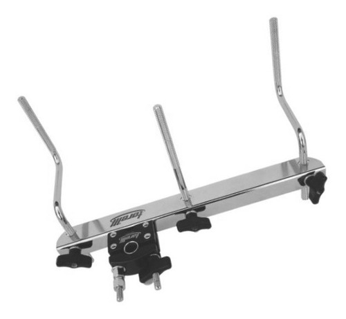 Mini Rack 3 Hastes Torelli Cromado Ta403 Clamp P/ Percussão