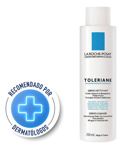 Loción Leche Limpieza Facial La Roche-Posay Toleriane 200ml La Roche-Posay para piel seca/sensible de 200mL/200g 18+ años