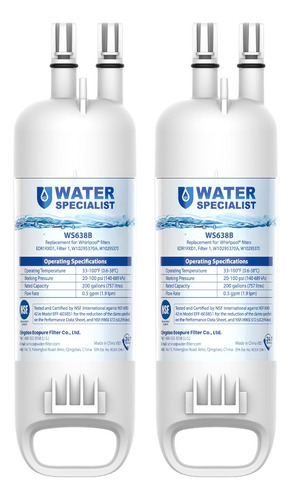 Filtro De Agua Waterspecialist Ws638 De Repuesto Para Whirlp