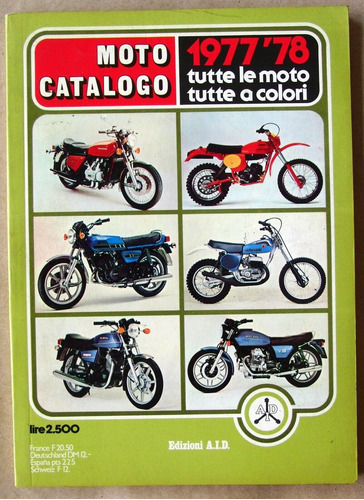 Moto Catalogo 1977 78 Harley Davidson Ducati Guzzi Bmw Honda