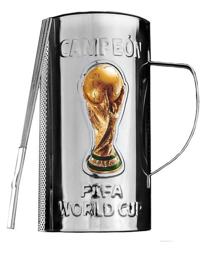 Vaso Guira Copa Mundial Futbol Fifa World Cup Con Raspador 