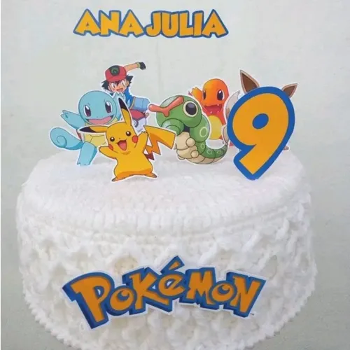 Topo Bolo Pokemon  MercadoLivre 📦