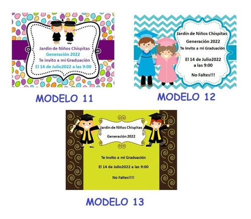 Invitaciones Y Tarjetas Personalizadas Digitales Graduación 