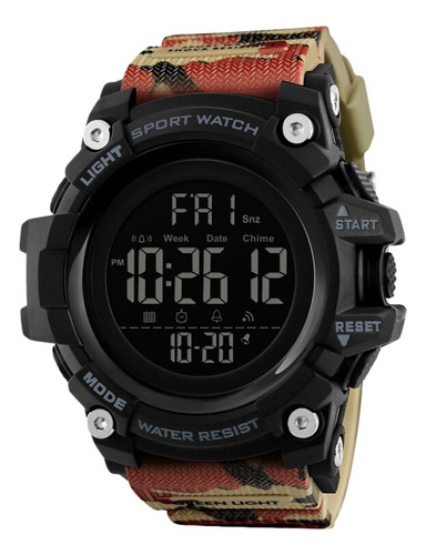 Relógio S-shock Camuflado Grande Militar Digital Promoção