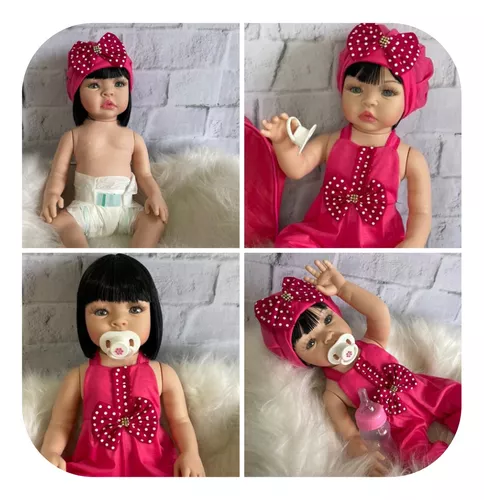 Boneca Reborn Menina Princesa Parece Bebê Realista Linda - Desconto no Preço