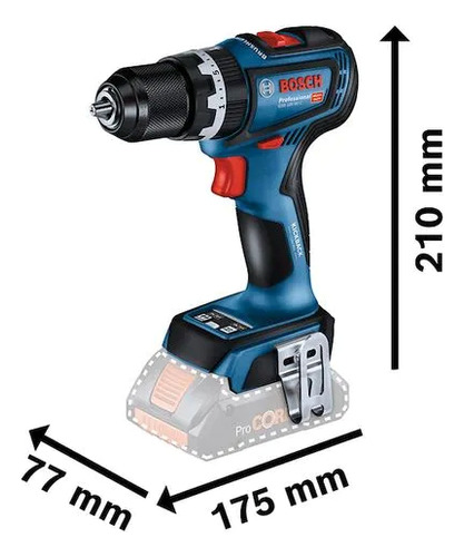 Taladro Percutor/atornillador Inalámbrico Gsb 18v-90c Bosch